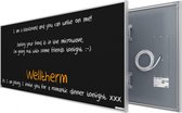 Welltherm infrarood paneel 930 Watt krijtbord uitvoering met frame