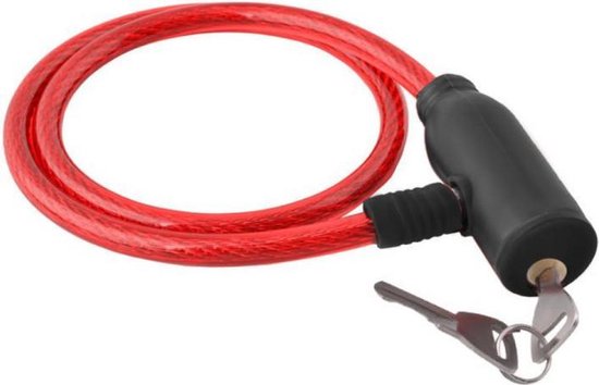 Kabelslot - Fietsslot 55 centimeter - 2 sleutels - zip | bol.com