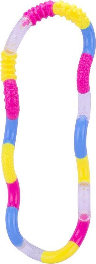 Tangle Toys - Textured Junior - Roze/Geel/Blauw