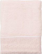 Roze katoenen handdoek met kant - 70 x 140 roze
