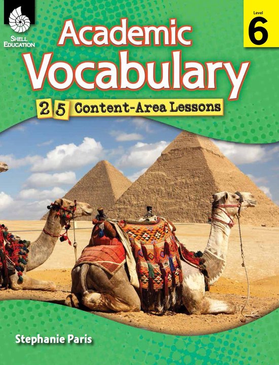 Academic Vocabulary: 25 Content-Area Lessons Level 6 - cover