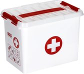 Bol.com Sunware - Q-line EHBO doos met inzet 9L wit rood - 30 x 20 x 22 cm aanbieding