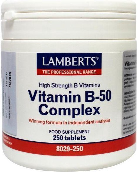 Lamberts Vitamine B50 Complex 250 Tabletten - Vitaminen | bol.com