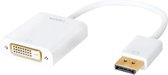 LogiLink CV0058B tussenstuk voor kabels DisplayPort 1.2 DVI Wit
