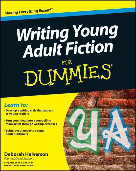 Writing Young Adult Fiction For Dummies - cover