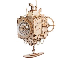 Robotime Onderzeeër AM680 - Houten Modelbouw, Sinterklaas Speelgoed Kerst Cadeau - Muziekdoos - Steampunk - DIY, Sinterklaas Speelgoed Kerst Cadeau