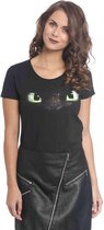 How To Train Your Dragon Dames Tshirt -M- Face Zwart