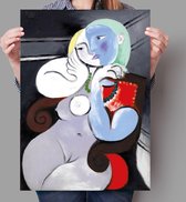 Poster Pablo Picasso - Nude woman in a red armchair - 50x70cm