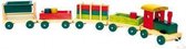 Speelgoed transport trein van hout