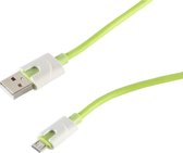 USB Micro B naar USB-A kabel - USB2.0 - tot 2A / groen - 0,30 meter