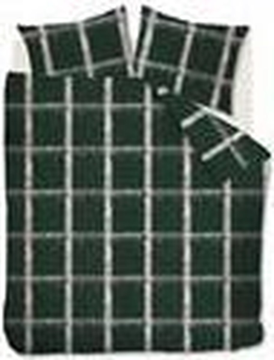 At Home by Beddinghouse Traditional Dekbedovertrek - Katoen - 200x200/220 cm - Groen