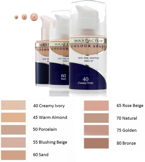 Max Factor Colour Adapt 40 Cream Ivory1 foundationmake-up | bol.com