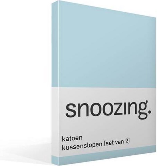 Snoozing - Coton - Taies d'oreiller - Lot de 2 - 50x70 cm - Heaven