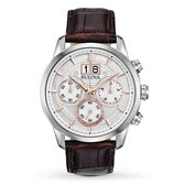 Bulova Sutton 96B309 Horloge - Leer - Bruin - Ø 43 mm