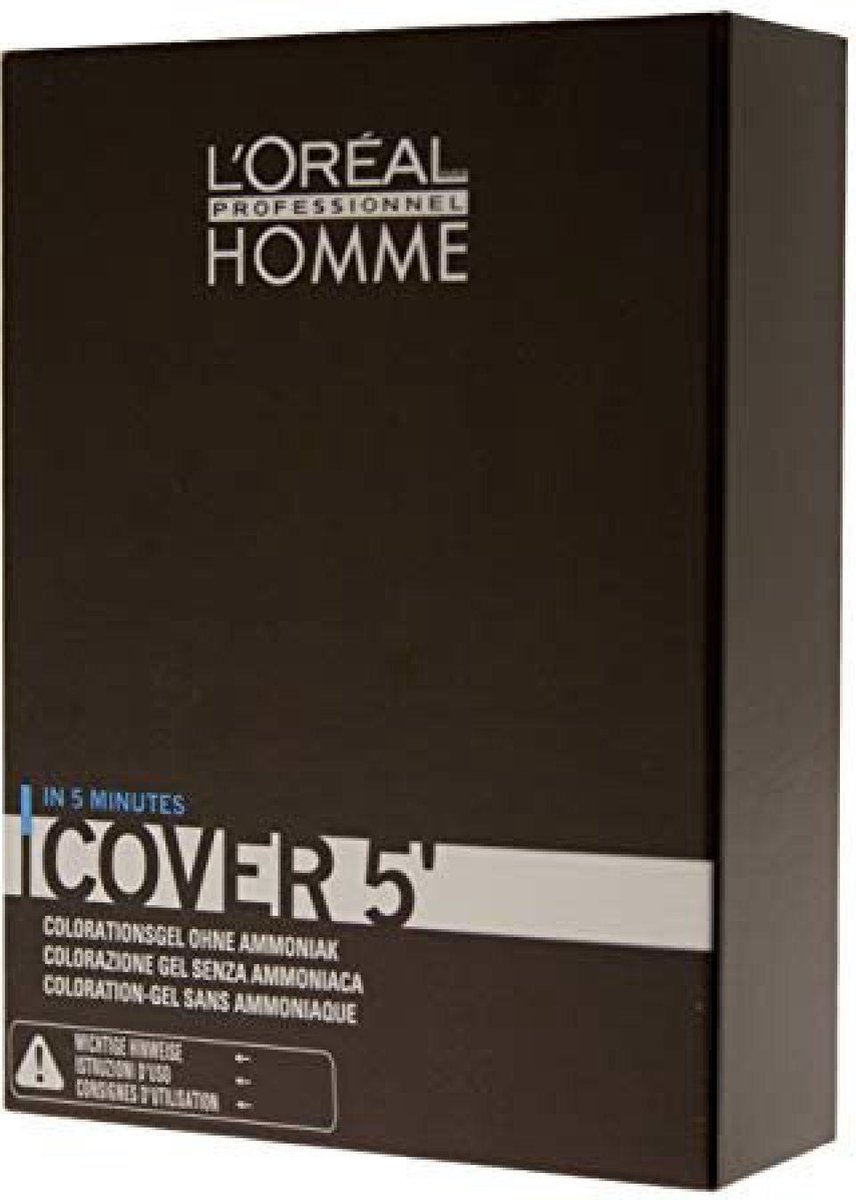 L'Oréal Homme Cover 5' 2 Schwarz Braun 3x50ml - Kleur: L'Oréal Homme Cover 5' 2 Schwarz Braun 3x50ml op Prijzenvolger.com