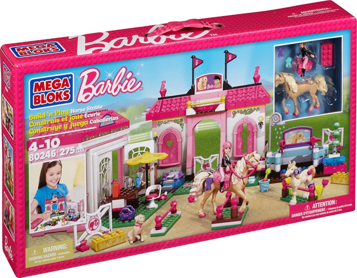 voorzien Roest Bukken Mega Bloks Barbie Paardenstal | bol.com