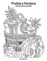 Frutta e Verdura Libro da Colorare per Adulti 1