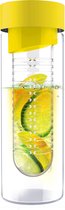 Asobu Flavour It Drinkbeker - Glas - Incl Fruitinfuser - 480 ml - Geel