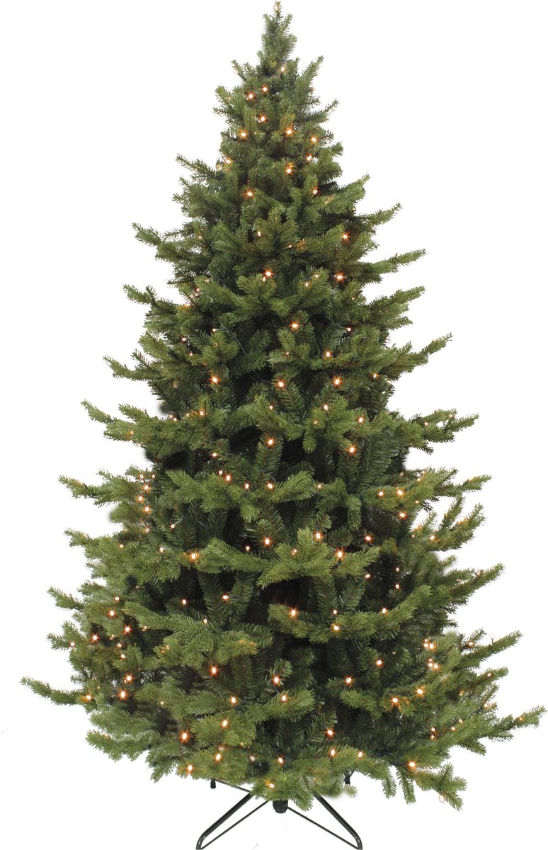 Triumph Tree Sherwood Deluxe Kunstkerstboom met LED Verlichting - H185 x Ø127 cm - Groen
