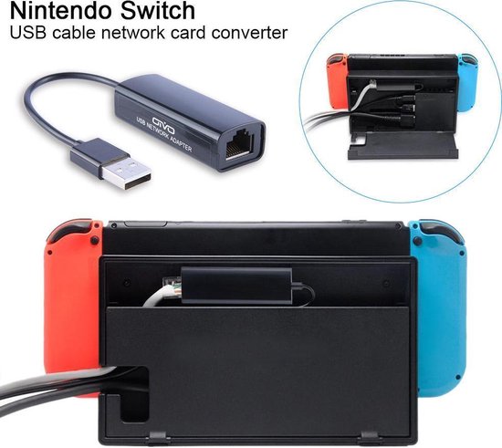 Nintendo Switch Wii U USB LAN Adapter USB naar Internet / Ethernet LAN Netwerk  adapter | bol.com