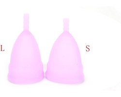 Herbruikbare Siliconen Menstruatiecup - Small - Roze