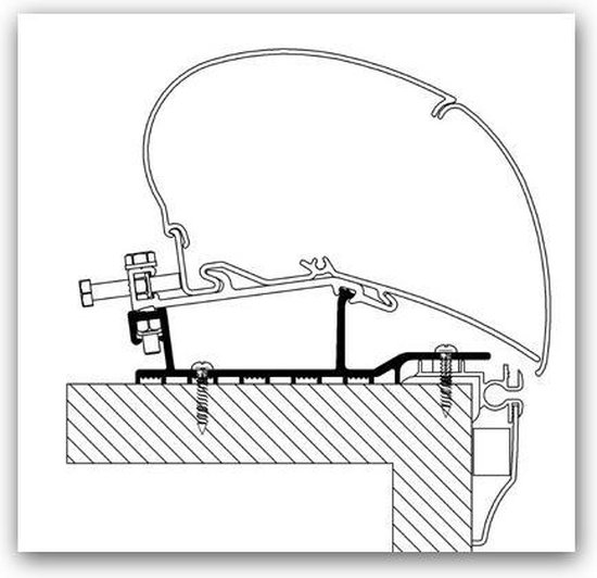 Thule Hobby Caravan 2009 Roof Adapter van Thule — afbeelding 2