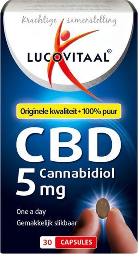 Lucovitaal CBD 5 miligram Cannabidiol Voedingssupplement – 30 capsules