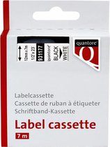 Labeltape Dymo/Quantore 45013 12mmx7m Zwart Op Wit