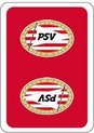 Afbeelding van het spelletje Speelkaarten - PSV: rood