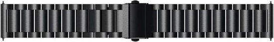 Just in Case Samsung Galaxy Watch 46mm Metalen armband - zwart