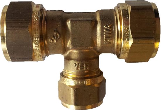VSH knelkoppeling - T-stuk - 12 x 15 x 12 mm - 1 st | bol.com