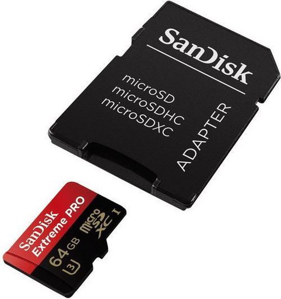 Sandisk Extreme PRO Carte Micro SD 64Go + Adaptateur | bol