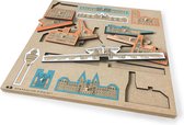 Stadspuzzel Amsterdam - inlegpuzzel en 3D-puzzel in één