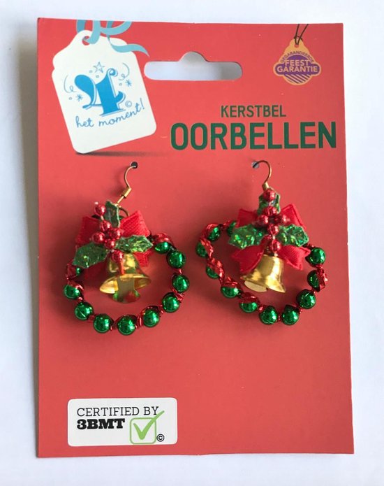 Kerst decoratie oorbellen met klokjes oorbellen voor kerst kerst