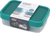 Joseph Joseph Go Eat Compact Lunchbox - 19.2x13.5x6 cm - 1.2 liter - 2 in 1 - Teal