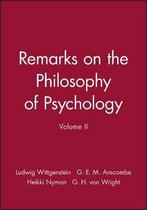 Remarks on the Philosophy of Psychology, Volume II