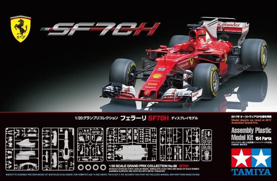 koppeling vaas Direct Ferrari Sf70H - Tamiya Formule 1 Modelbouw pakket 1:20 | bol.com