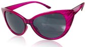 Hidzo Zonnebril Cat Eye Zwart - UV 400 - In brillenkoker