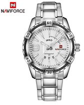 Hidzo Horloge Naviforce H254 Ø 47 mm - Zilver - Inclusief horlogedoosje