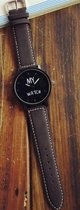 Hidzo Horloge My Watch ø 37 mm - Zwart - Kunstleer