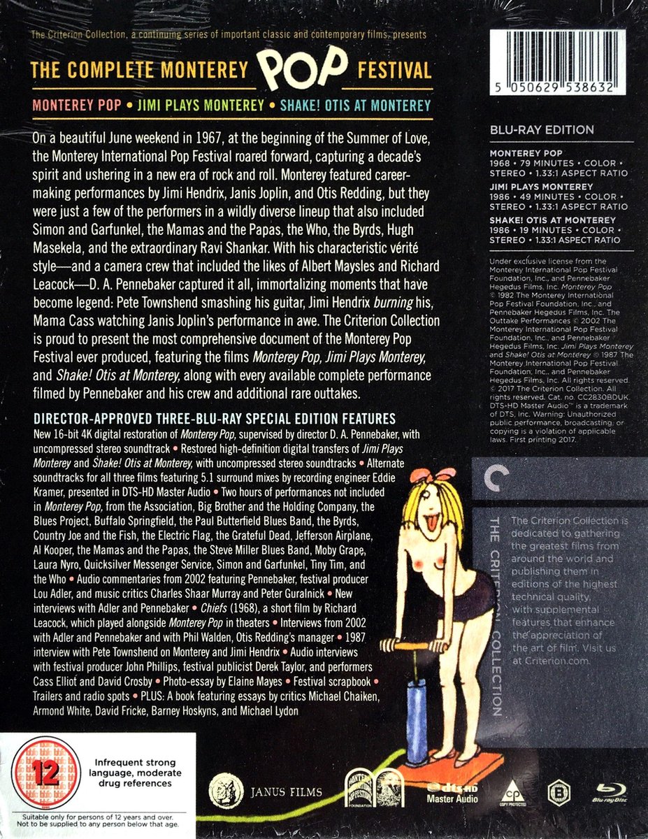 洋楽 Complete Monterey Pop Festival Blu-ray The Complete Monterey Pop Festival - The Criterion Collection [Blu