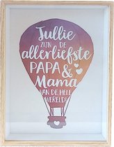 Wonderful Deco decoratie venster "Papa & Mama"