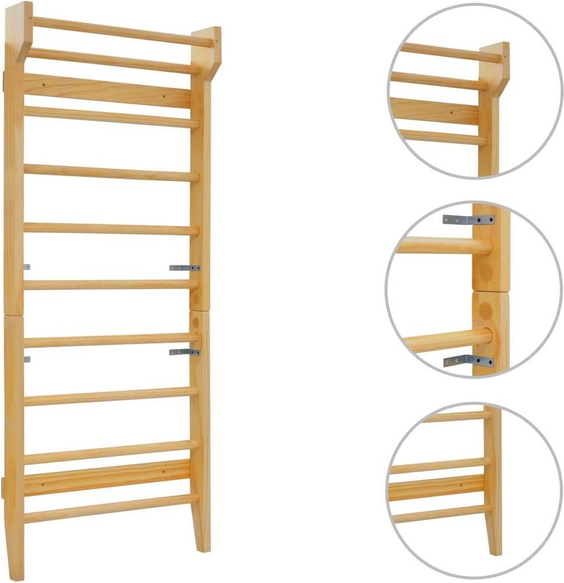 Mur D'escalade En Bois Pour Enfants Et Adultes - Portée Jusqu'à 130 Kg, Réglable, Certifié Sécurité - 3