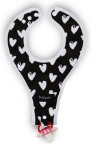 SIMPLYGOOD SLAB BINKY BIB HEART MET FOPSPEENHOUDER