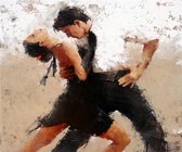 Diamond Painting Pakket - Salsa - 50x40 cm - Volledige Bedekking - Complete Set - Dielay