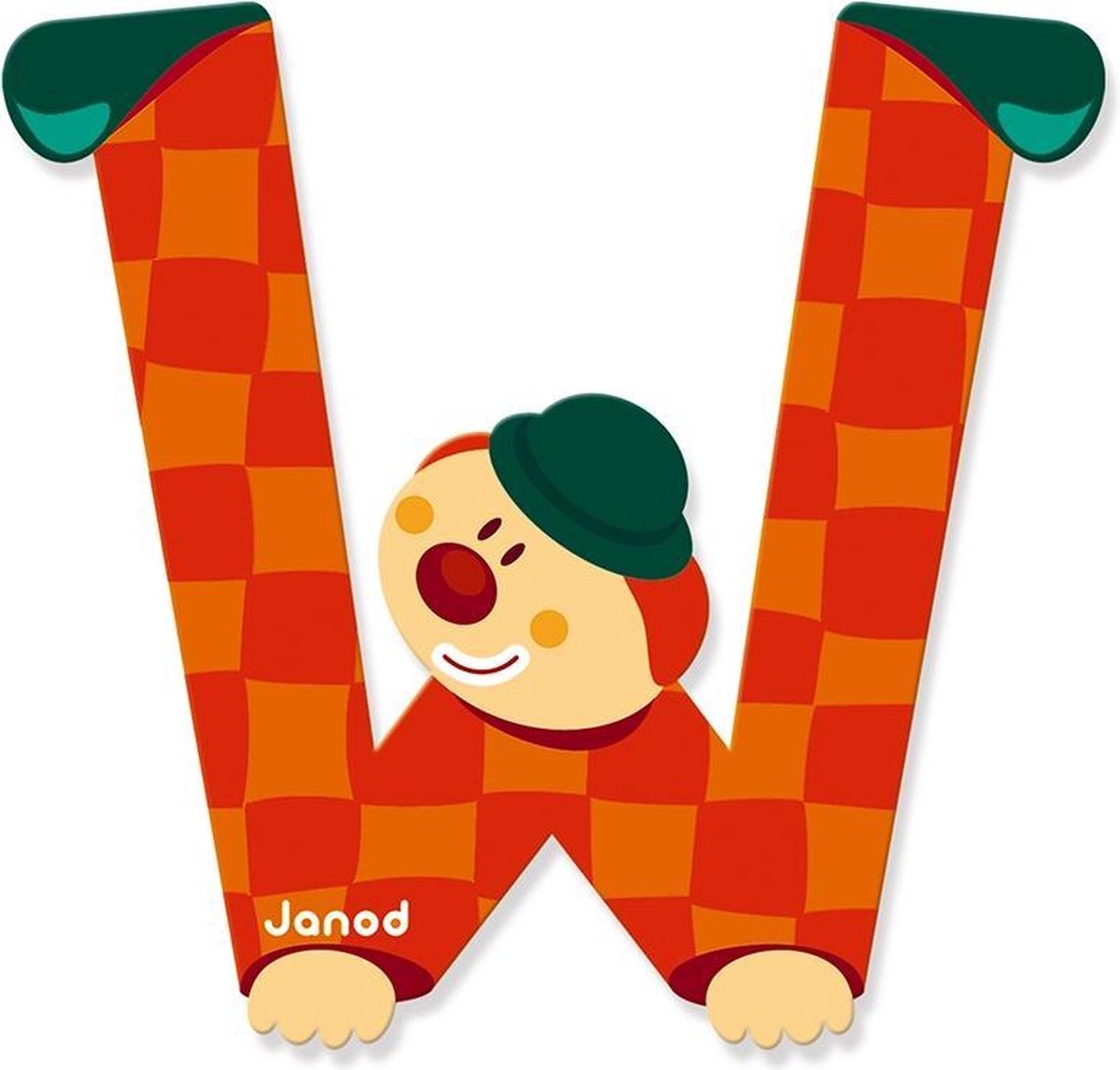 Janod Clown Letter - letter W