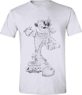 Crash Bandicoot - Sketch Crash Mannen T-Shirt - Wit - XL