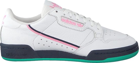 Adidas Dames Sneakers Continental 80 W - Wit - Maat 38⅔ | bol.com