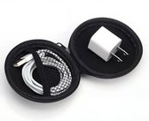 Draagbare case voor oortelefoon en laadkabels - opberg - etui - earpod storage - in-ear - cover - cable - spatwaterdicht - grijs - Geschikt geschikt geschikt voor Apple earpods - G