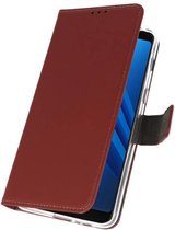 Bestcases Pasjeshouder Telefoonhoesje Samsung Galaxy A8 Plus (2018) - Bruin